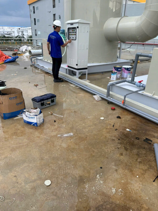 Tủ biến tần điều khiển quạt hút